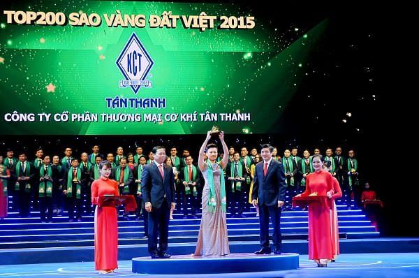 Tân Thanh nhận giải thưởng: 100 doanh nghiệp tiêu biểu tại TP. Hồ Chí Minh
